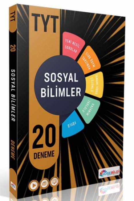 Köşebilgi TYT Sosyal Bilimler 20 Deneme Köşebilgi Yayınları