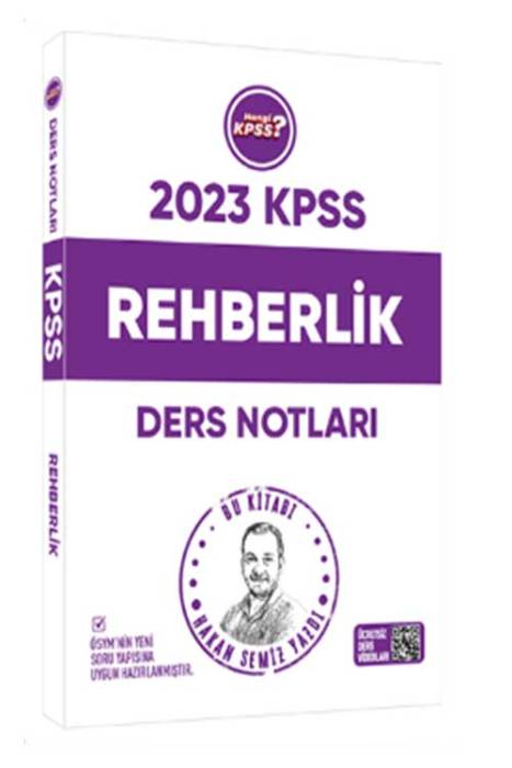 2023 KPSS Eğitim Bilimleri Rehberlik Ders Notları Hangi KPSS Yayınları