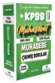 2025 KPSS A Grubu Muhasebe Muhasebat Çıkmış Sorular 2001-2024 Tüm Yıllar Çözümlü Dizgi Kitap Yayınları - Thumbnail