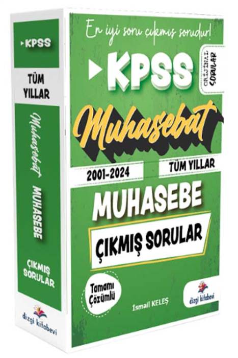 2025 KPSS A Grubu Muhasebe Muhasebat Çıkmış Sorular 2001-2024 Tüm Yıllar Çözümlü Dizgi Kitap Yayınları