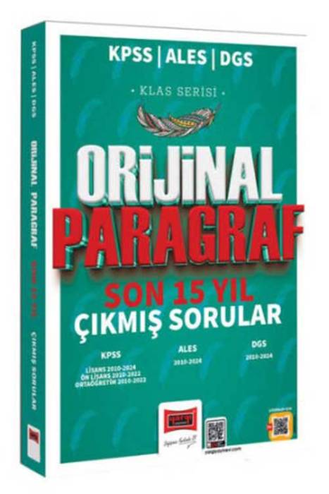 2025 KPSS ALES DGS Klas Serisi Orijinal Paragraf Son 15 Yıl Çıkmış Sorular Yargı Yayınları