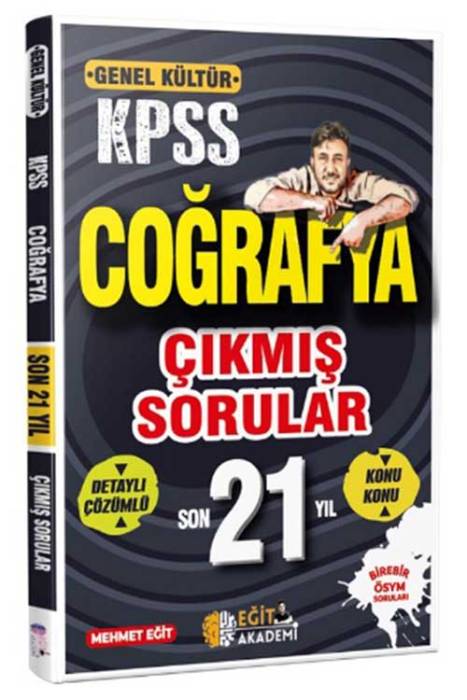 KPSS Coğrafya Son 21 Yıl Çıkmış Sorular Çözümlü Mehmet Eğit Yayınları