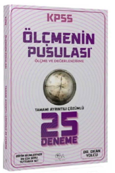 KPSS Eğitim Bilimleri Ölçme ve Değerlendirme 25 Deneme Çözümlü CBA Yayınları