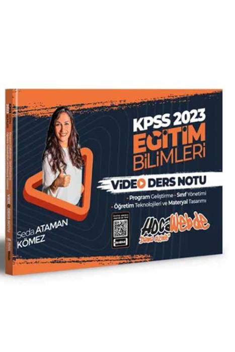 2023 KPSS Eğitim Bilimleri Program Geliştirme -Sınıf Yönetimi -Öğretim Teknolojileri ve Materyal Tasarımı Video Ders Notları Hocawebde Yayınları