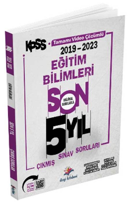 KPSS Eğitim Bilimleri Son 5 Yıl Çıkmış Sorular Video Çözümlü Dizgi Kitap Yayınları