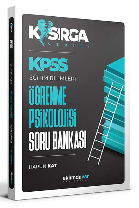 KPSS Kasırga Eğitim Bilimleri Öğrenme Psikolojisi Soru Bankası Aklımdavar Yayınları