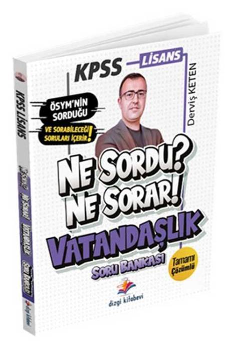 KPSS Lisans Ne Sordu Ne Sorar Vatandaşlık Tamamı Çözümlü Soru Bankası Dizgi Kitap Yayınları