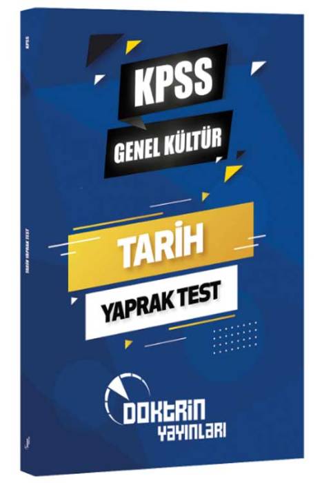 2024 KPSS Genel Kültür Tarih Yaprak Test Doktrin Yayınları