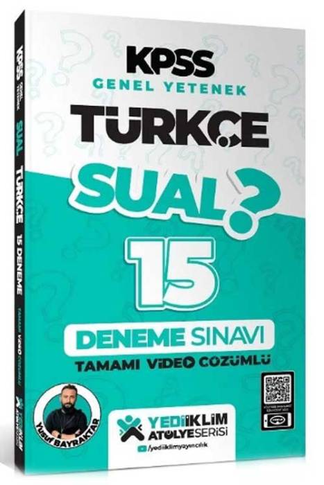 KPSS Türkçe Sual 15 Deneme Çözümlü Yediiklim Yayınları