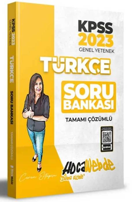 2023 KPSS Türkçe Tamamı Çözümlü Soru Bankası Hocawebde Yayınları