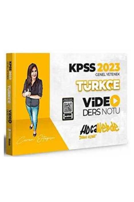 2023 KPSS Türkçe Video Ders Notu Hocawebde Yayınları