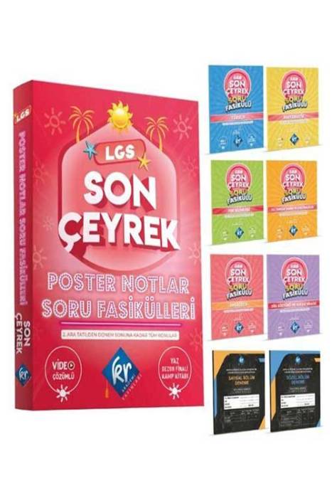 KR Akademi 8. Sınıf LGS Son Çeyrek Poster Notlar Soru Fasikülleri KR Akademi Yayınları