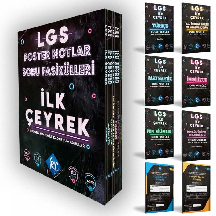 KR Akademi LGS Poster Notlar Soru Fasikülleri İlk Çeyrek KR Akademi Yayınları