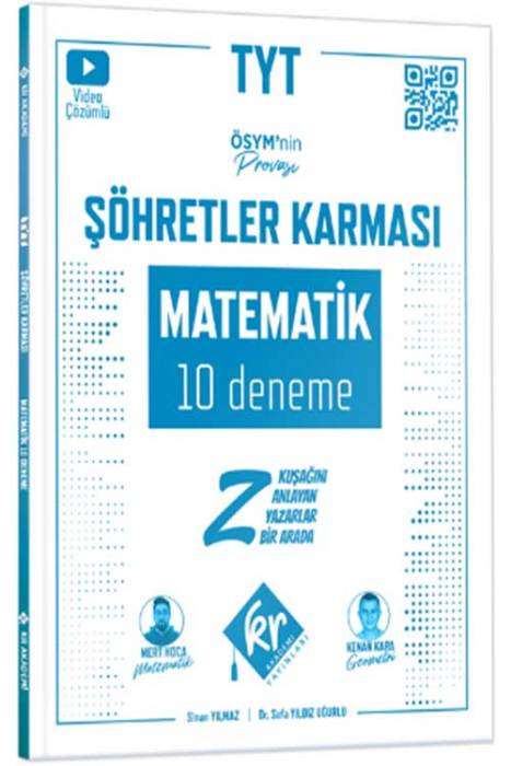 YKS TYT Matematik Şöhretler Karması 10 Deneme Video Çözümlü KR Akademi Yayınları