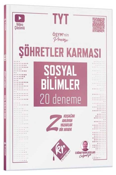 TYT Şöhretler Karması Sosyal Bilimler 20 Deneme KR Akademi Yayınları