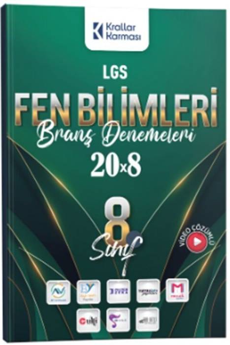 Krallar Karması 8. Sınıf LGS Fen Bilimleri 20 x 8 Branş Denemeleri