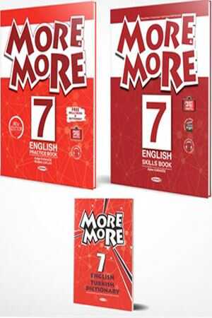 Kurmay 7. Sınıf New More More English Practice Book Dictionary Kurmay Yayınları