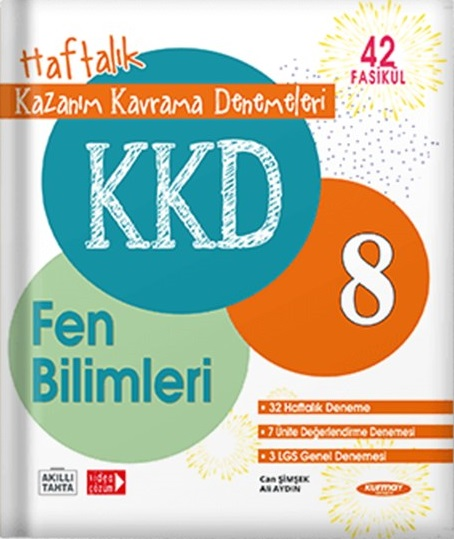 Kurmay ELT 8. Sınıf Fen Bilimleri KKD Haftalık Kazanım Kavrama Denemeleri Kurmay ELT Yayınları