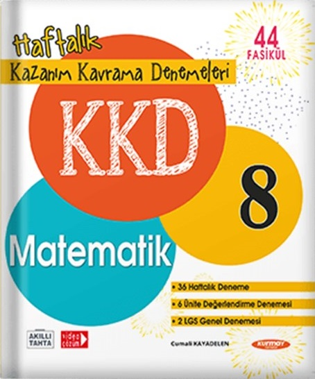 Kurmay ELT 8. Sınıf Matematik KKD Haftalık Kazanım Kavrama Denemeleri Kurmay ELT Yayınları