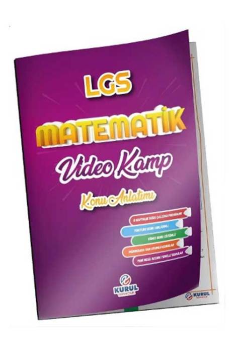 8. Sınıf LGS Matematik Video Kamp Konu Anlatımlı Kurul Yayıncılık