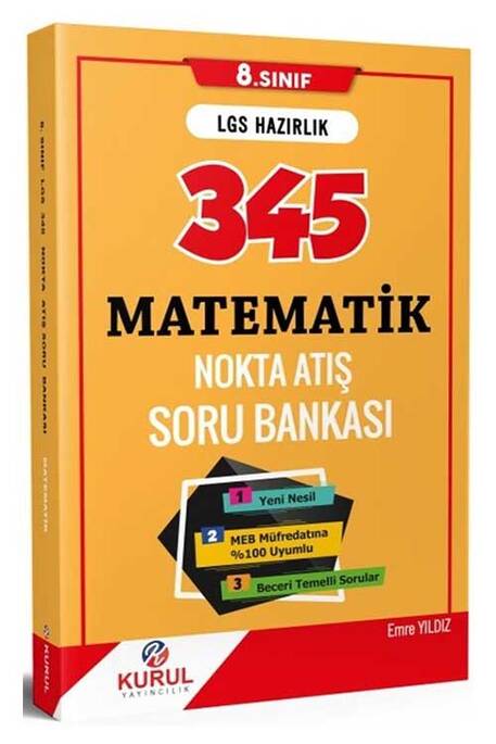 Kurul 8. Sınıf LGS Matematik Nokta Atış Soru Bankası Kurul Yayıncılık