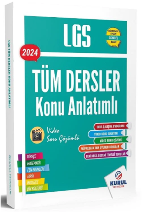 2024 8. Sınıf LGS Tüm Dersler Konu Anlatımlı Kurul Yayıncılık