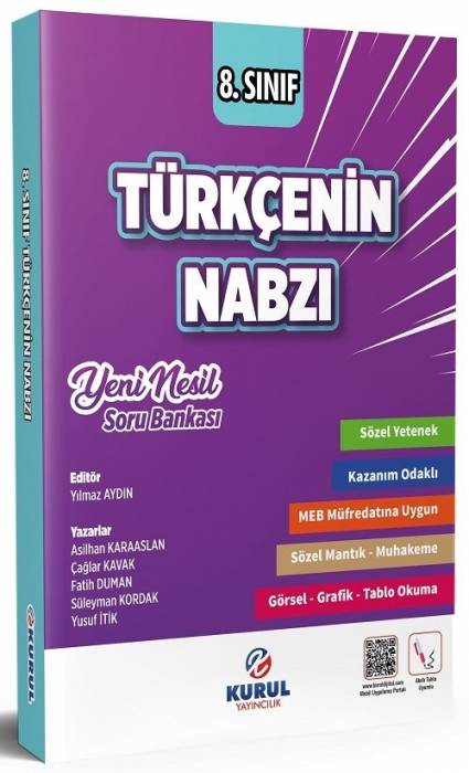 Kurul 8. Sınıf Türkçenin Nabzı Soru Bankası Kurul Yayıncılık