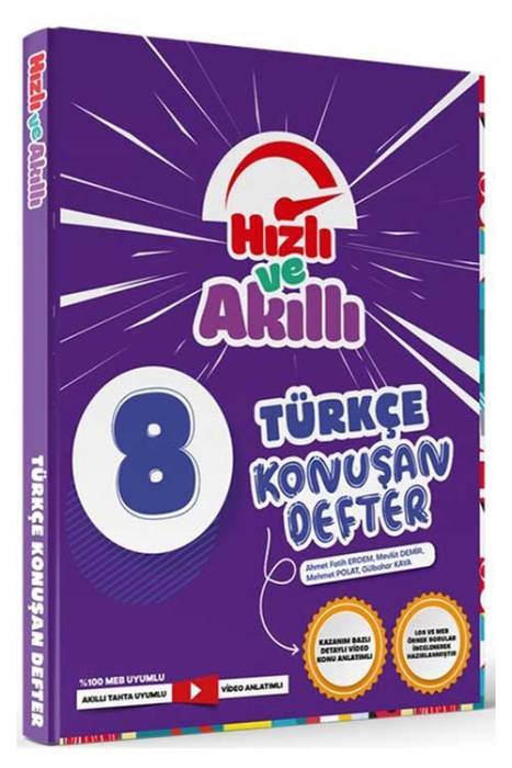 8. Sınıf LGS Türkçe Hızlı ve Akıllı Defter Konuşturan Defter Tammat Yayınları