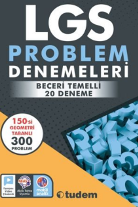 LGS Problemler Beceri Temelli 20 Deneme Video Çözümlü Tudem Yayınları