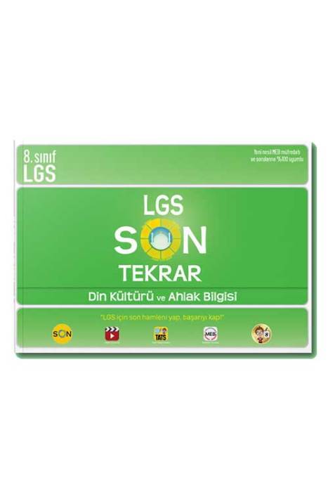 LGS Son Tekrar Din Kültürü ve Ahlak Bilgisi Tonguç Akademi Yayınları