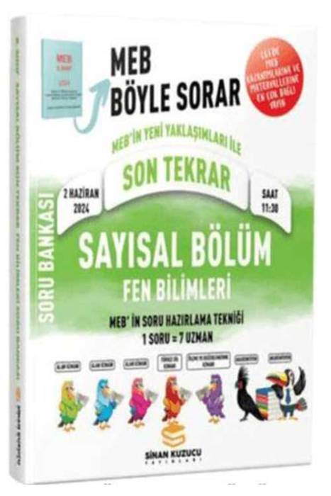 LGS Son Tekrar Sayısal Bölüm Fen Bilimleri Soru Bankası Sinan Kuzucu Yayınları