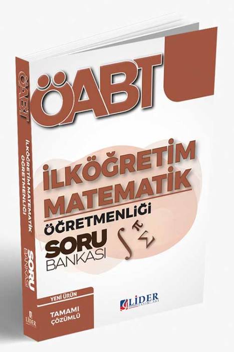 2023 ÖABT İlköğretim Matematik Öğretmenliği Soru Bankası Lider Yayınları