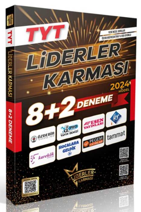 2024 LİDERLER KARMASI YKS TYT 8 + 2 Deneme Seti