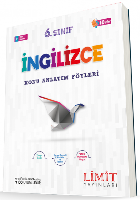 Limit 6. Sınıf İngilizce Konu Anlatım Föyleri 10 Föy Limit Yayınları