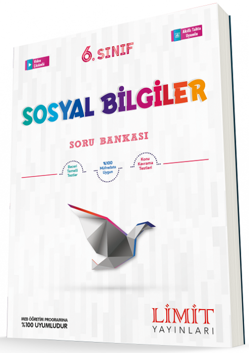 Limit 6. Sınıf Sosyal Bilgiler Soru Bankası Limit Yayınları