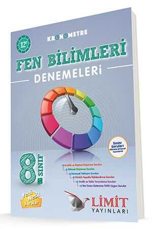 Limit 8. Sınıf Fen Bilimleri Kronometre 12 li Denemeleri Limit Yayınları