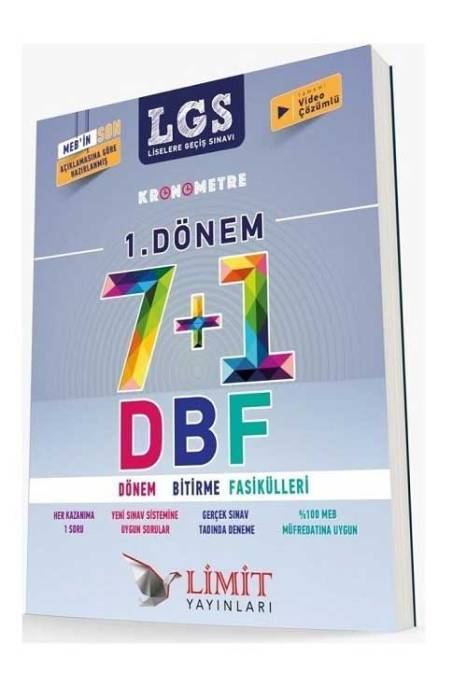 Limit 8. Sınıf LGS 1. Dönem 7+1 Dönem Bitirme Fasiküllleri Kronometre Video Çözümlü Limit Yayınları