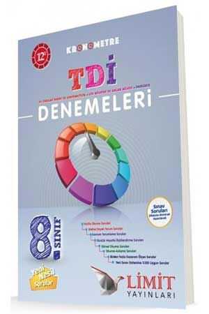 Limit 8. Sınıf TDİ Kronometre 12 li Denemeleri Limit Yayınları