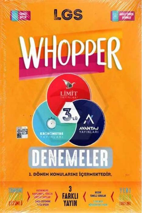 Limit 8. Sınıf Whoopper 3'lü Deneme Seti Limit Yayınları