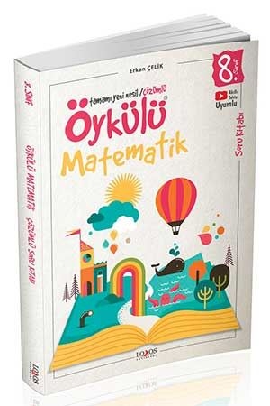 Lodos 8. Sınıf Öykülü Matematik Çözümlü Soru Kitabı Lodos Yayınları