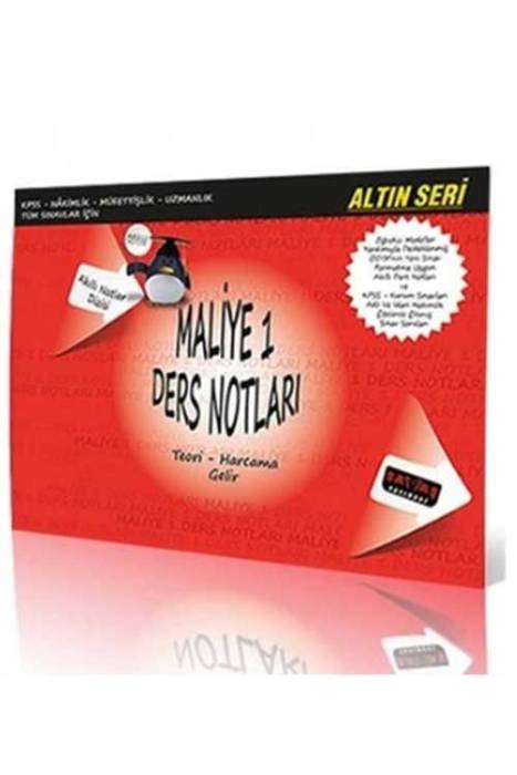 Maliye 1 Ders Notları Akıllı Notlar Dizisi Altın Seri Savaş Yayınevi