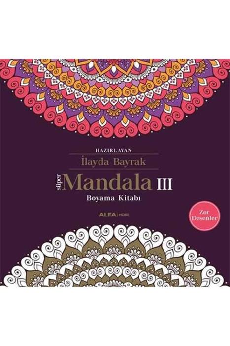 Mandala 3-Boyama Kitabı Alfa Yayınları