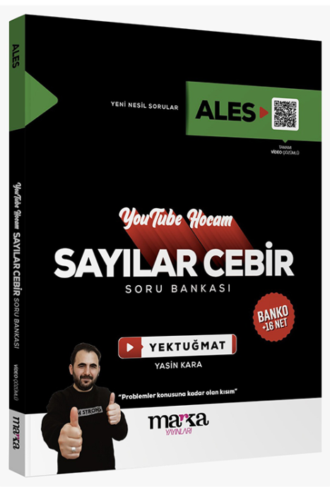 2024 Youtube Hocam ALES Sayılar Cebir Soru Bankası Marka Yayınları