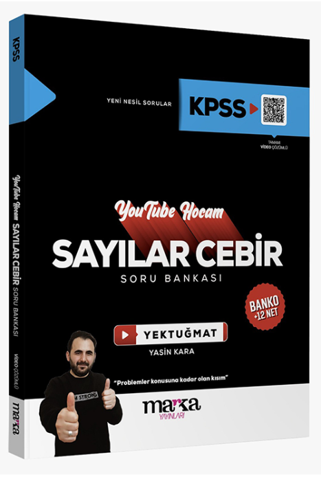 2024 Youtube Hocam KPSS Sayılar Cebir Soru Bankası Marka Yayınları