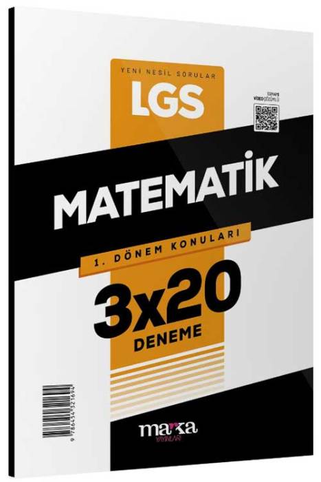 2025 8. Sınıf LGS 1. Dönem Matematik 3 x 20 Deneme Marka Yayınları