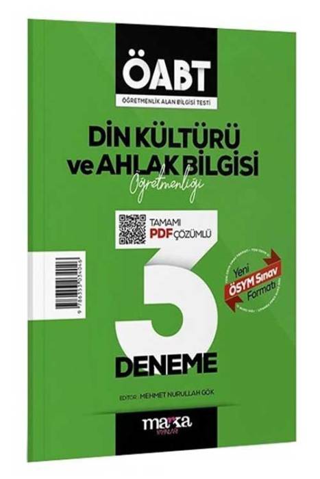 2024 ÖABT Din Kültürü ve Ahlak Bilgisi Öğretmenliği 3 Deneme PDF Çözümlü Marka Yayınları