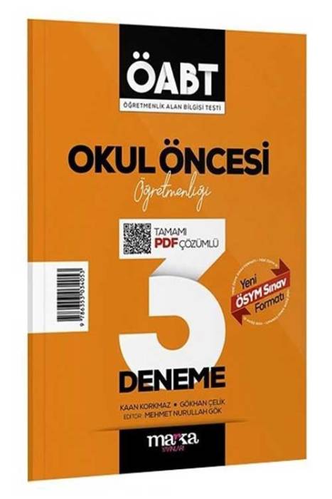 2024 ÖABT Okul Öncesi Öğretmenliği 3 Deneme PDF Çözümlü Marka Yayınları