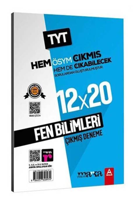 TYT Fen Bilimleri 12 x 20 Çıkmış ve Çıkabilecek Denemeler Marka Yayınları