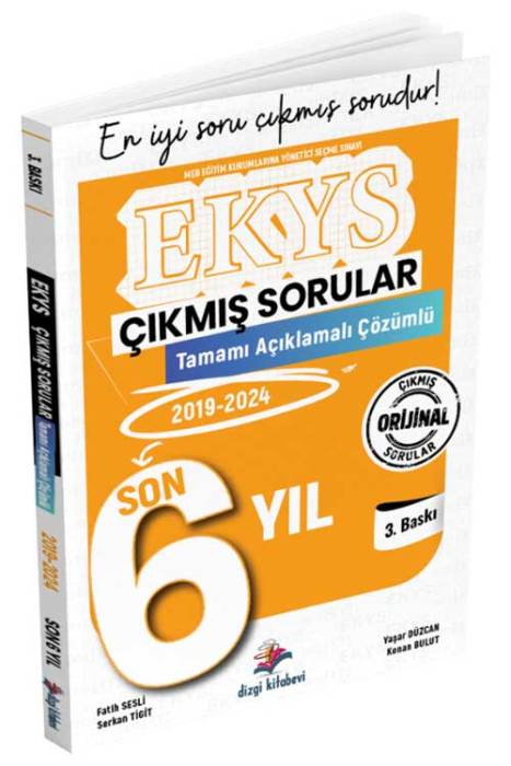 MEB EKYS Müdür ve Müdür Yardımcılığı Tamamı Açıklamalı Son 6 Yıl Çıkmış Sorular Dizgi Kitap Yayınları