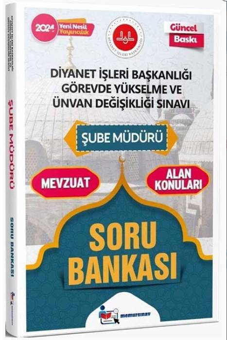 2024 GYS Diyanet Başkanlığı Şube Müdürlüğü Soru Bankası Memur Sınav Yayınları